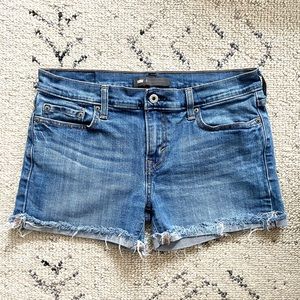 Levi’s Raw Cuff Denim Shorts